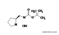 Molecular Structure of 1070968-08-9 (S-2-(BOC-AMINOMETHYL)PYRROLIDINE-HCl)